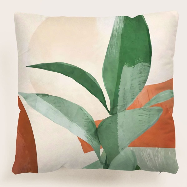 

Plant Print Cushion Cover Without Filler, Multicolor