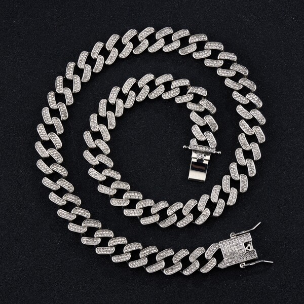 

Men Chunky Chain Necklace, Silver