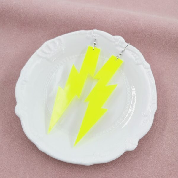 

Lightning Drop Earrings, Yellow