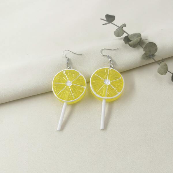 

Lemon Lollipop Drop Earrings, Multicolor