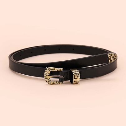 1pc Metal Buckle Belt & 1pc Hole Puncher