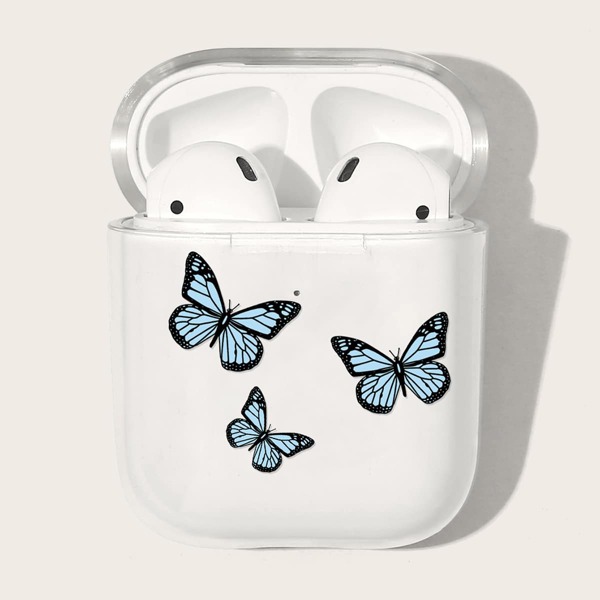 

Чехол для Airpods с принтом бабочки, Многоцветный