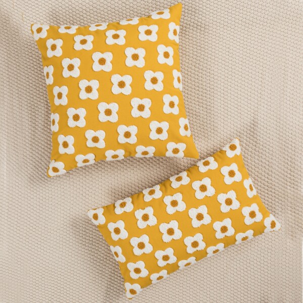 

1pc Embroidery Print Cushion Cover Without Filler, Multicolor