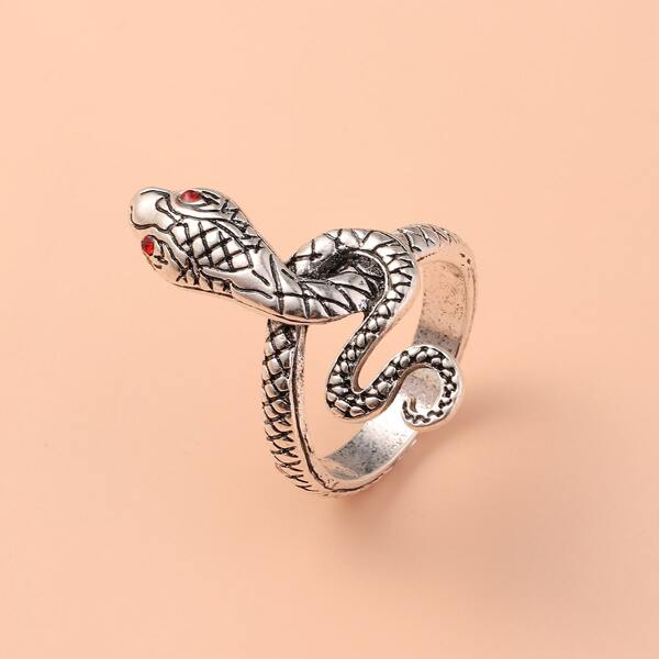 

Snake Design Ring, Antique silver