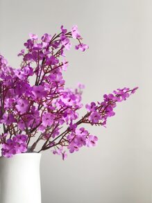 1 件/3 件塑料人造花束，樱花人造花满天星，现代人造花束，适用于家居装饰、假植物、秋季装饰、房间、书桌、花园装饰、房间装饰用品 - 紫色 - 查看 4