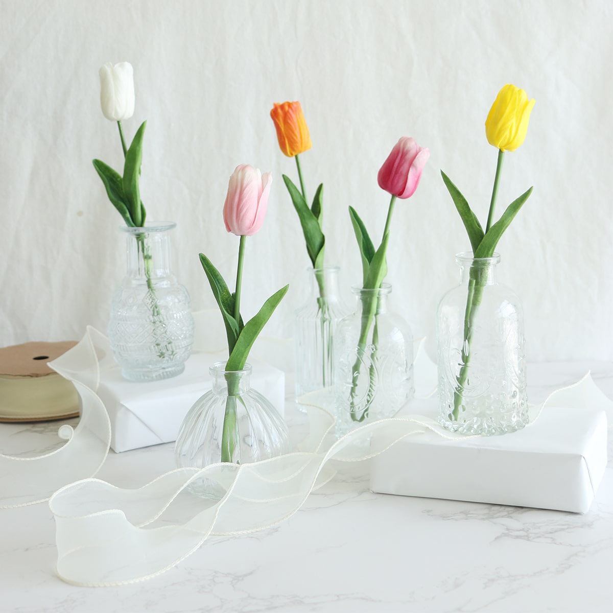 5шт Искусственный тюльпан