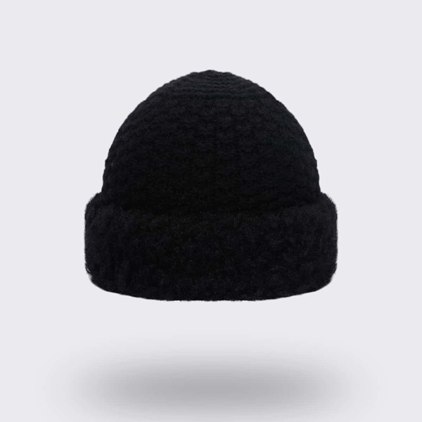

Solid Cuff Beanie, Black