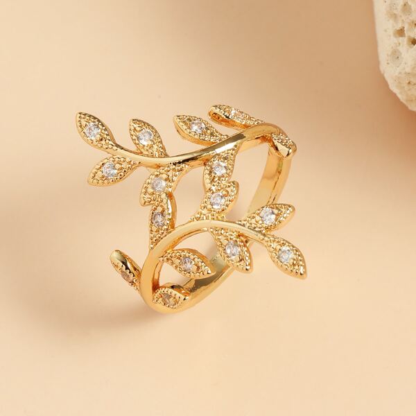 

Leaf Design Ring, Gold
