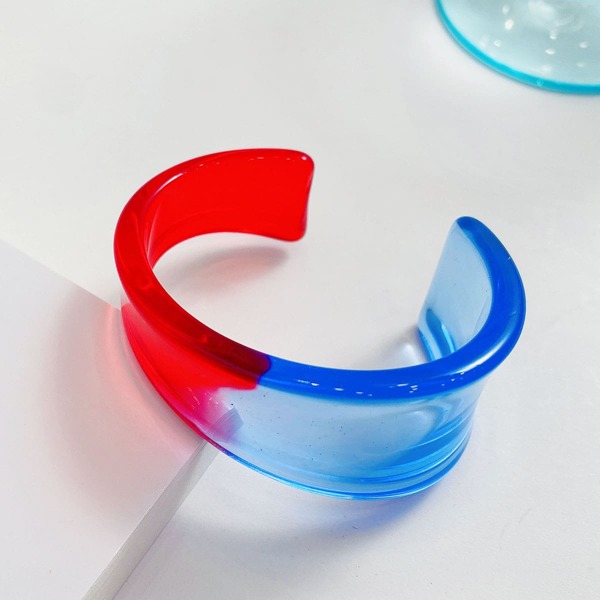 

Acrylic Cuff Bangle, Multicolor