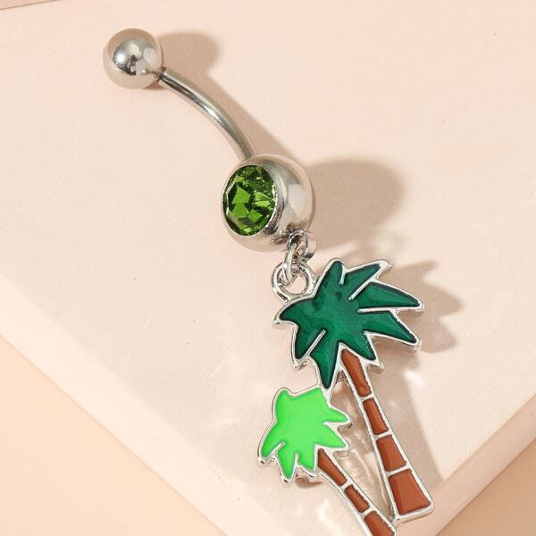 

Rhinestone Decor Belly Ring, Multicolor