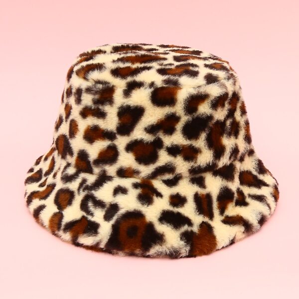 

Leopard Pattern Bucket Hat, Multicolor