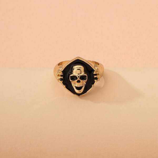 

Skull Decor Ring, Gold
