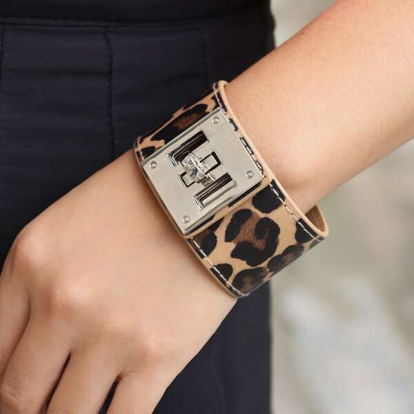

Leopard Print Bracelet, Multicolor