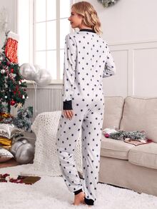 Trang phục thư giãn Bà bầu Nút phía trước Hình học Giải trí - Nhiều màu - Xem 2