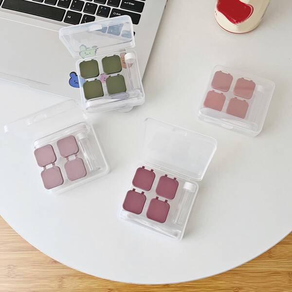 

1pc Random Color Contact Lens Case, Multicolor