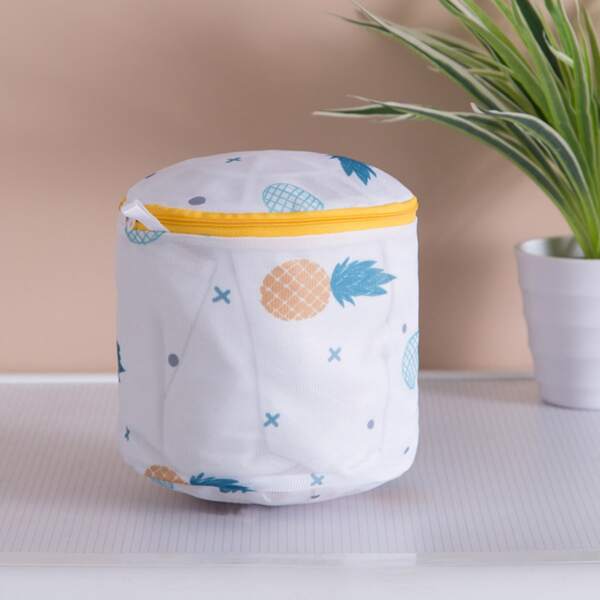 

1pc Pineapple Print Laundry Bag, Multicolor