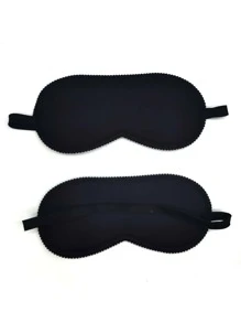 1 pieza Antifaz para dormir emoji diseño con de color al azar - Negro - Ver 6