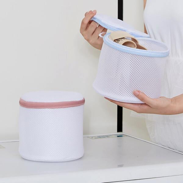 

2pcs Plain Laundry Bag, White
