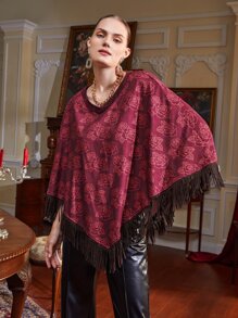 THUNDER Áo thun nữ Bất đối xứng mép Hoa Giải trí - Nhiều màu - Xem 1