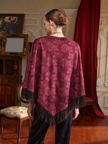 THUNDER Áo thun nữ Bất đối xứng mép Hoa Giải trí - Nhiều màu - Xem 2