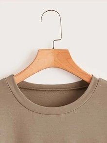 休閒萬聖節女士衛衣 - 卡其色 - 查看 5