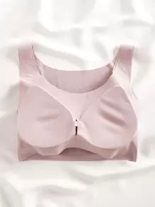 3pack Solid Ribbed No Show Bra Set - Multicolor - View 2