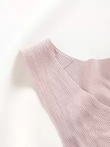 3pack Solid Ribbed No Show Bra Set - Multicolor - View 4