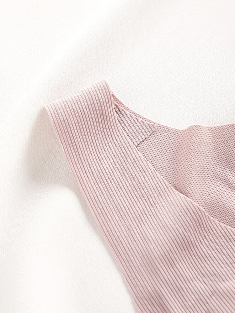 3pack Solid Ribbed No Show Bra Set - Multicolor - View 4