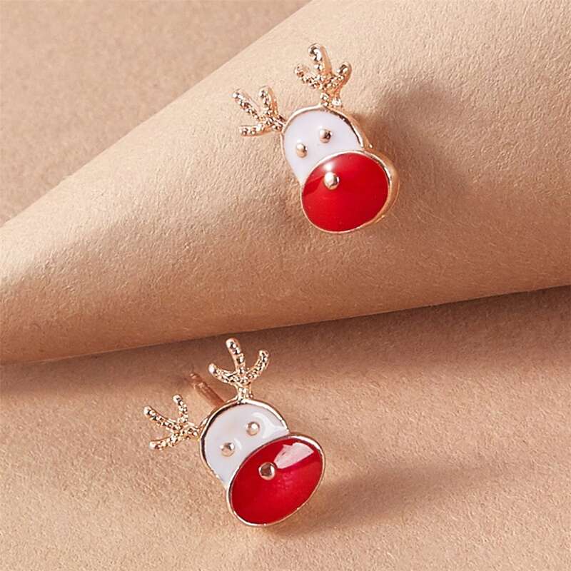 

Elk Stud Earrings, Gold