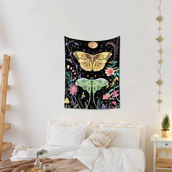 

Butterfly Print Tapestry, Multicolor
