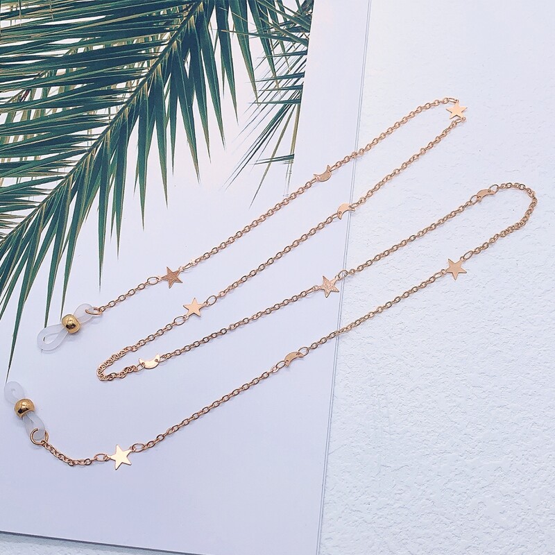 

Star Decor Glasses Chain, Gold