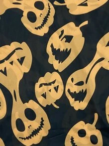 Boys Halloween Pumpkin Print Tee - Multicolor - View 3