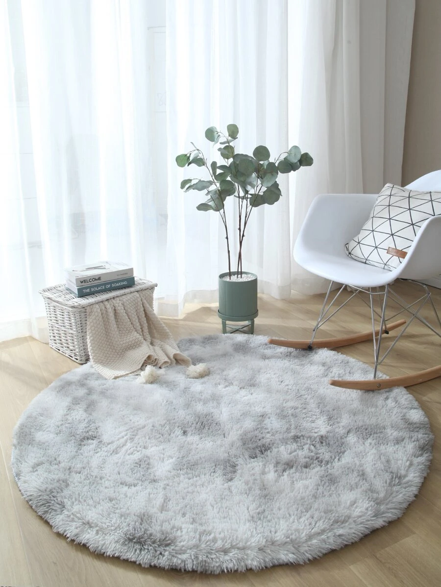 Alfombra de piso redondo felpa - Multicolor - Ver 1