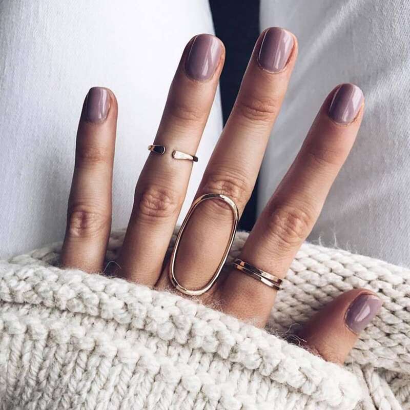 

4pcs Minimalist Ring, Gold