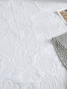 Solid Color Bedspread - White - View 6