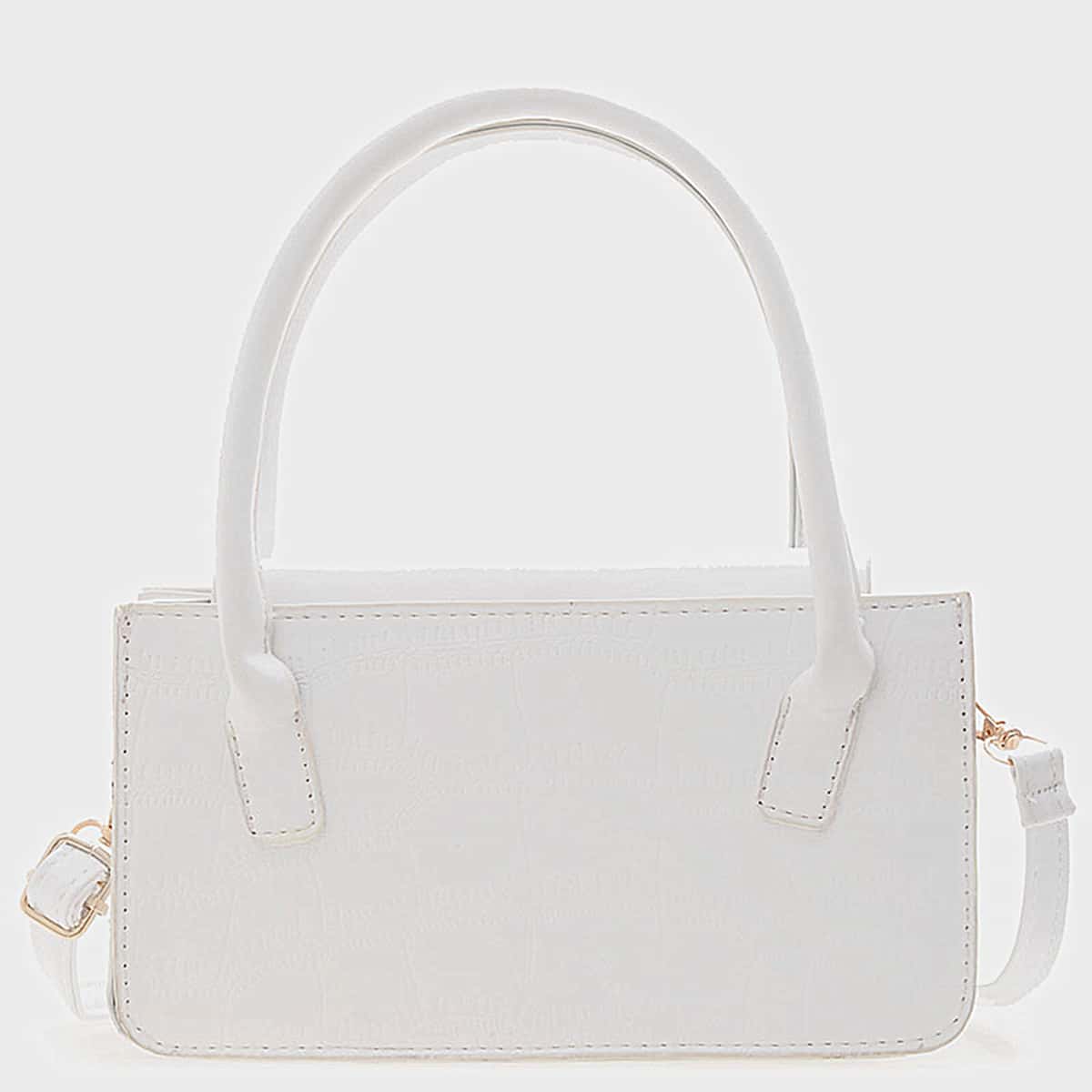 

Minimalist Satchel Bag, White