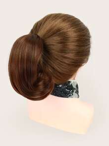 Short Straight Ponytail Hair Extension - Rust Brown - View 3