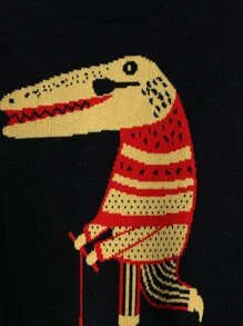 Niñitos Jersey con patrón de dibujos animados - Negro - Ver 6