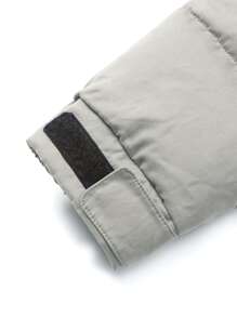 SOLOCOTE Tween Boy 拉链口袋连帽泡泡袖外套