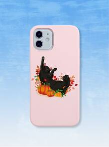 JullDiaz Cat Pattern Phone Case - Pink - View 1