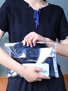 Clear Flap Clutch Bag & Waterproof, Stadium Approved 12 X 12 X 6 Clear Transparent Purse Bag For Concerts Sports Events Festivals - Clear - View 2