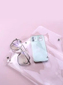 Clear Flap Clutch Bag & Waterproof, Stadium Approved 12 X 12 X 6 Clear Transparent Purse Bag For Concerts Sports Events Festivals - Clear - View 6