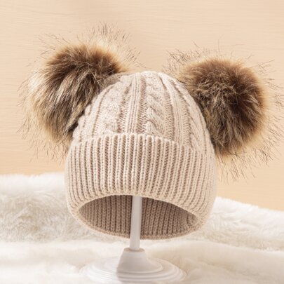 Pom Pom Knit Hat