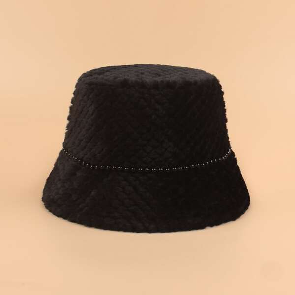 

Solid Bucket Hat, Black