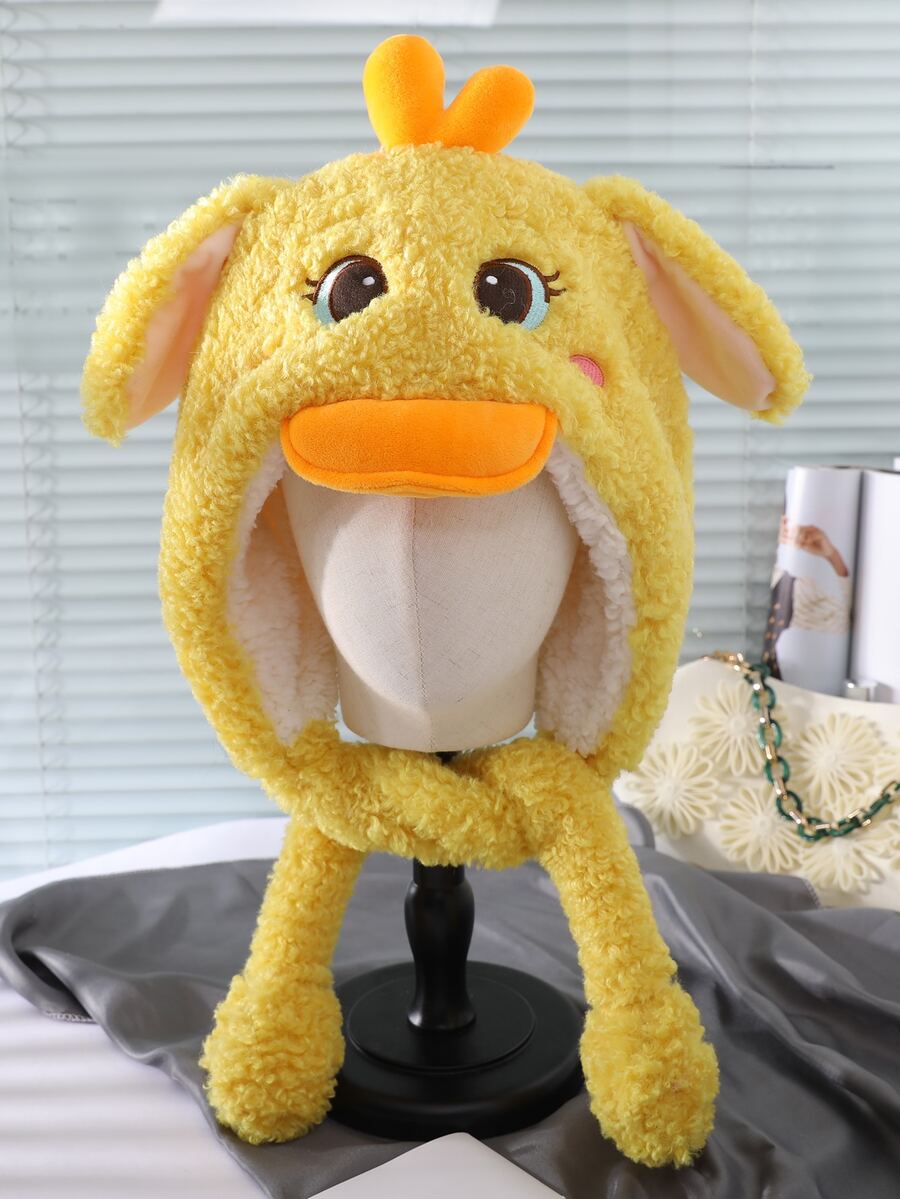 Sombrero con diseño de animal de dibujos animados - Amarillo - Ver 1