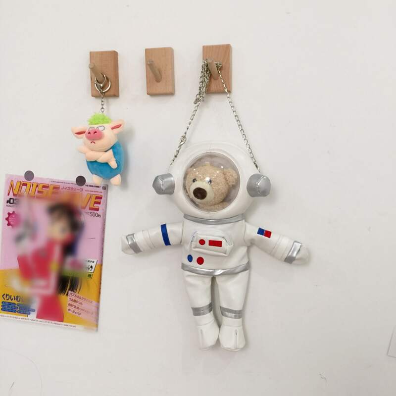 

Astronaut Bear Design Crossbody Bag, White