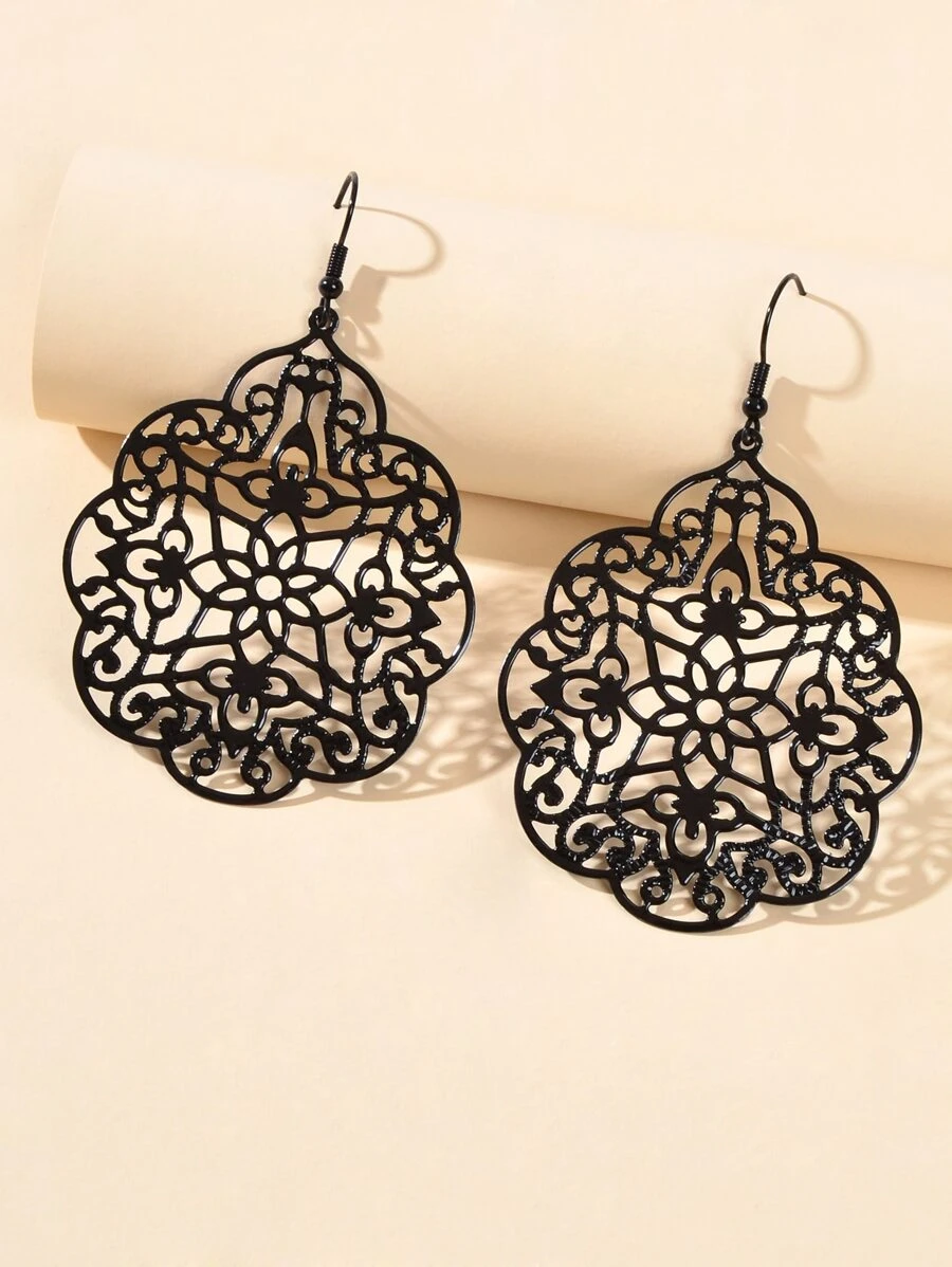 Pendientes colgantes calados