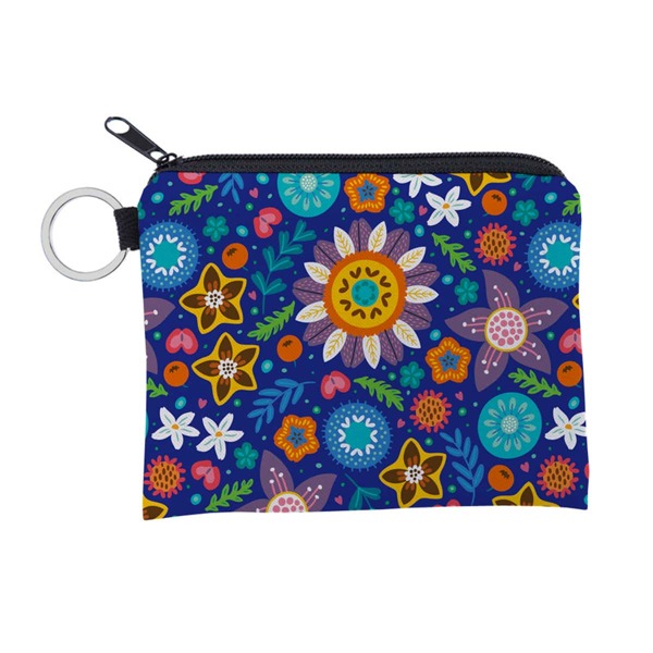 

Allover Floral Pattern Coin Case, Multicolor