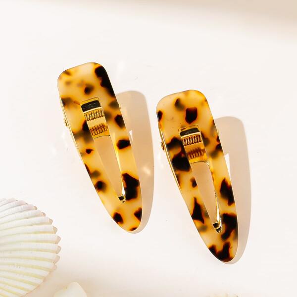 

2pcs Alligator Hair Clip, Multicolor