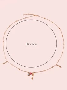 Cadena para la cintura con Anillo de vientre - Amarillo Oro - Ver 3